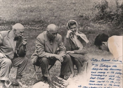 1964 р. На пікніку з Й. Бокшаєм та Рокуелом Кентом.