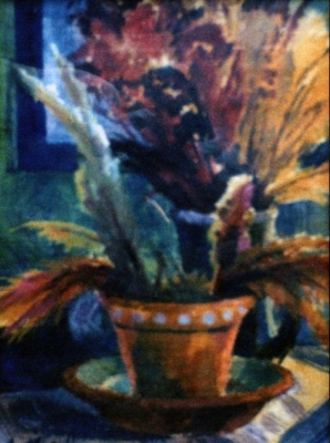 Натюрморт із сухими квітами. 1995. к/т. 39,5*30.1