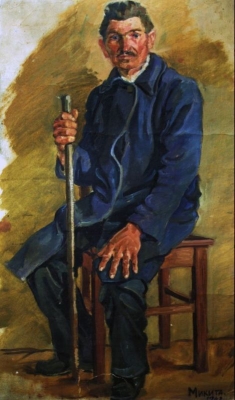 Фігура натюрщика. 1949. к/ол. 70*41,5.1