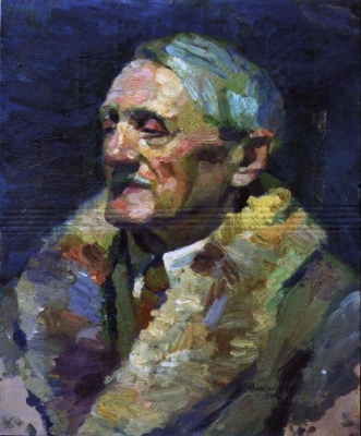 Портрет Береца(студія). вл. музею автора 1954. к/ол. 40*31,5.1